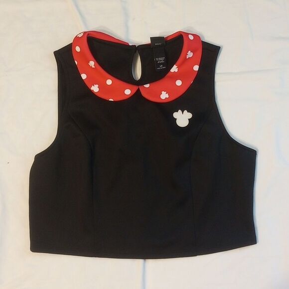 Disney Tops - Black and Red Disney Minnie Crop Top